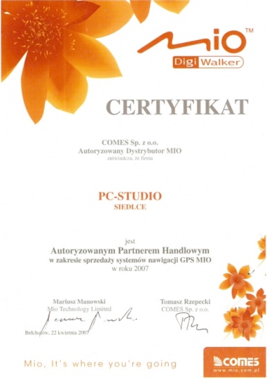 Certyfikat Mio