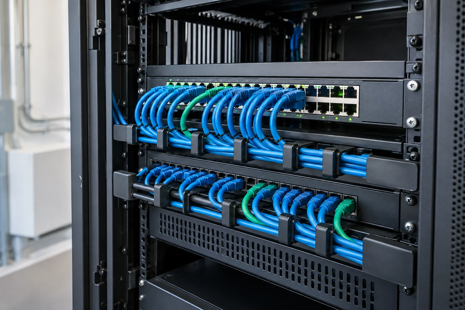 Przełączniki sieciowe i uporządkowane okablowanie Ethernet